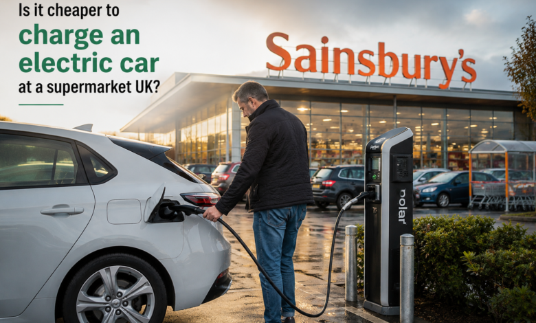 Supermarket EV charging cost UK
