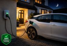 charging electric car overnight UK