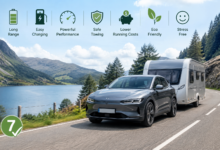 electric car towing UK