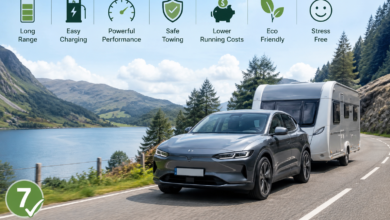 electric car towing UK