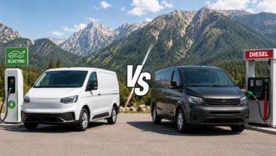 electric van vs diesel van