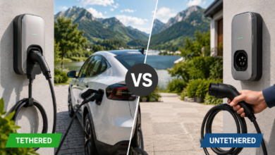 EV charger tethered vs untethered
