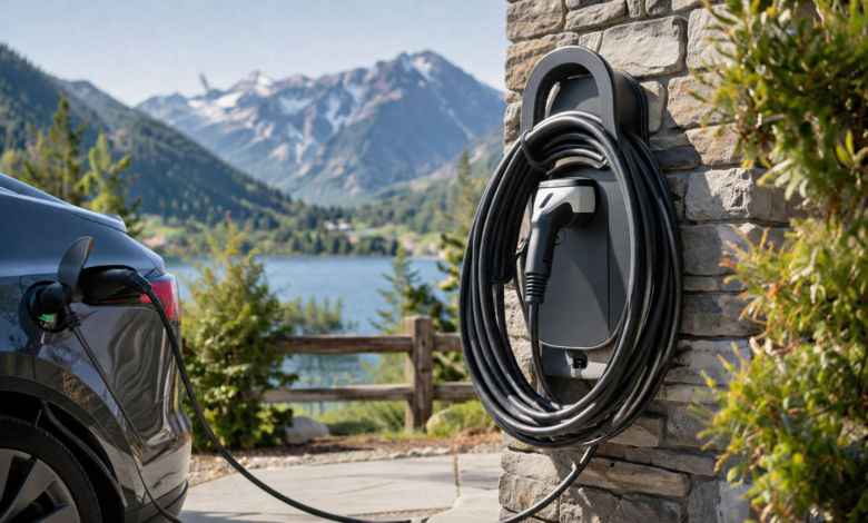EV charging cable storage ideas