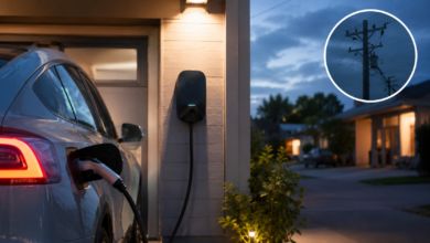 EV charging power cut
