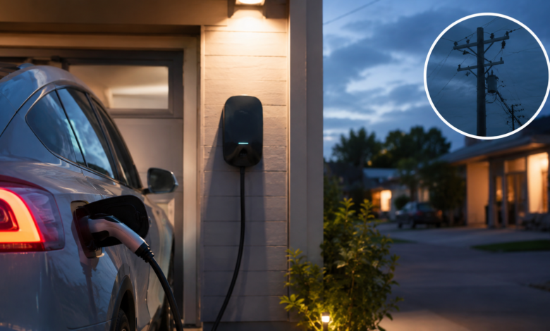EV charging power cut