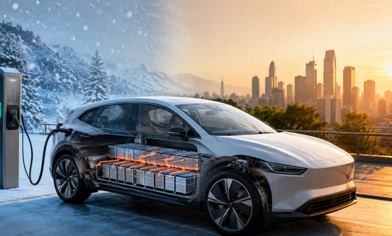 EV battery temperature effects