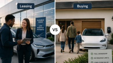EV lease vs buy UK