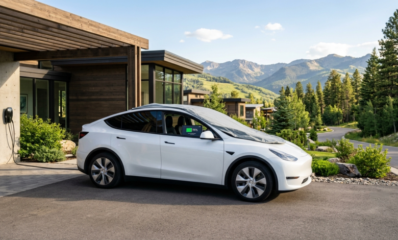 EV battery storage percentage