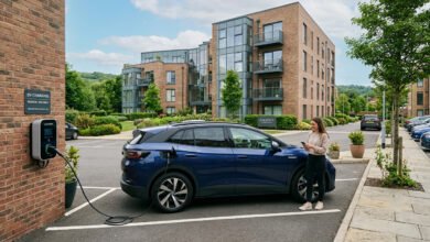 EV charging apartment UK
