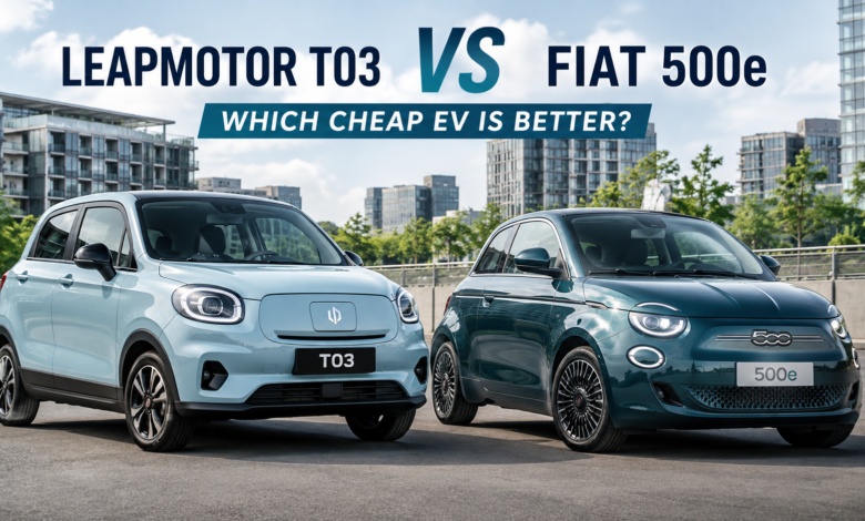 leapmotor t03 vs fiat 500e